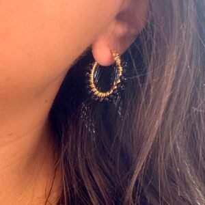 Boucles d'oreilles NIDRA noir