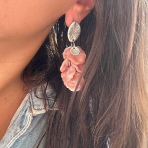 Boucles d'oreilles CAPUCINE rose