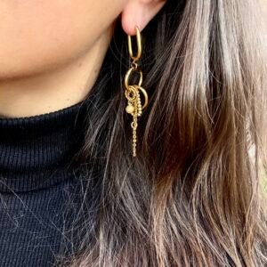 Boucles d'oreilles JOLI DESORDRE doré
