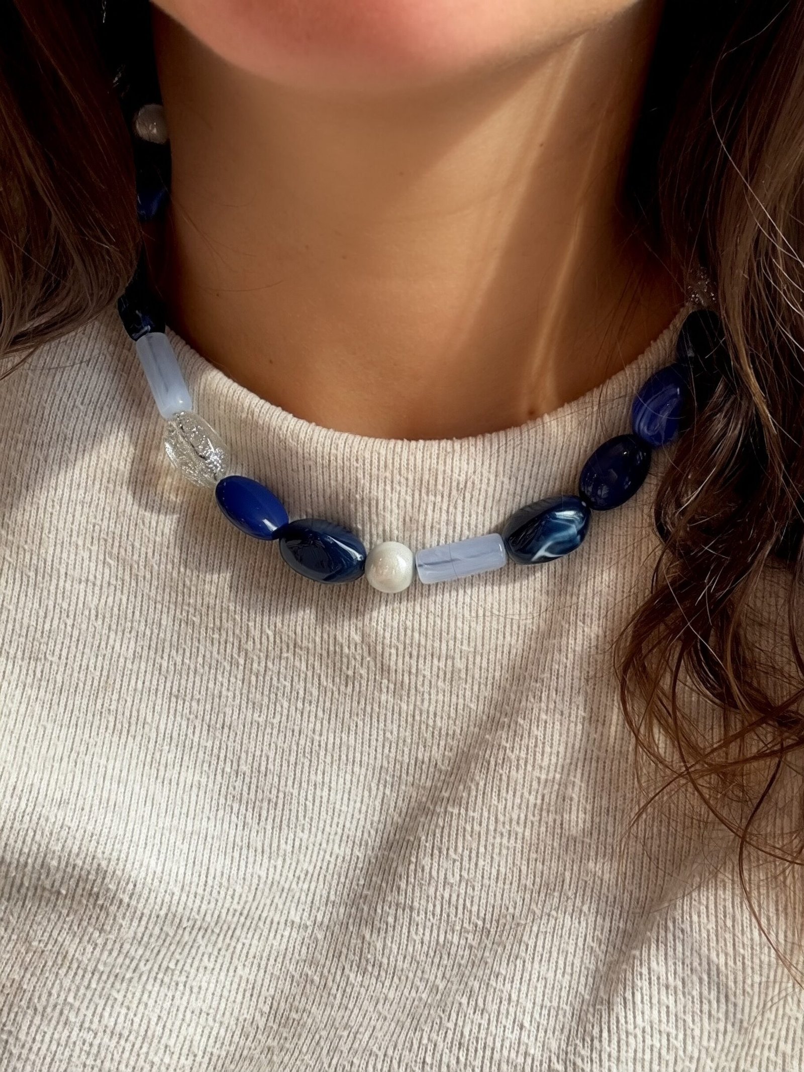 Collier SOLEIL bleu – Image 2