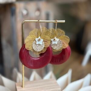 Boucles d'oreilles NAVAE bordeaux
