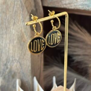 Boucles d'oreilles AMAYA noir