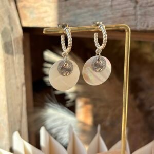 Boucles d'oreilles JILL blanc
