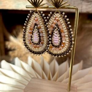 Boucles d'oreilles ORIANA marron